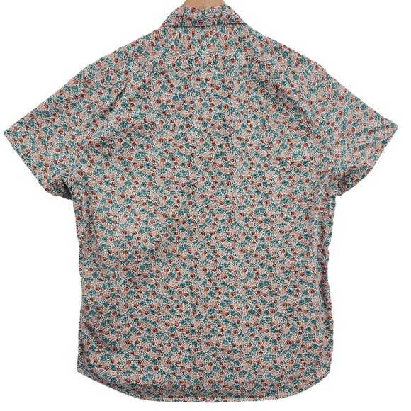 J. Crew Mens L Slim Fit Flex Washed Floral Short Sleeve Button Up Shirt - Picture 3 of 10